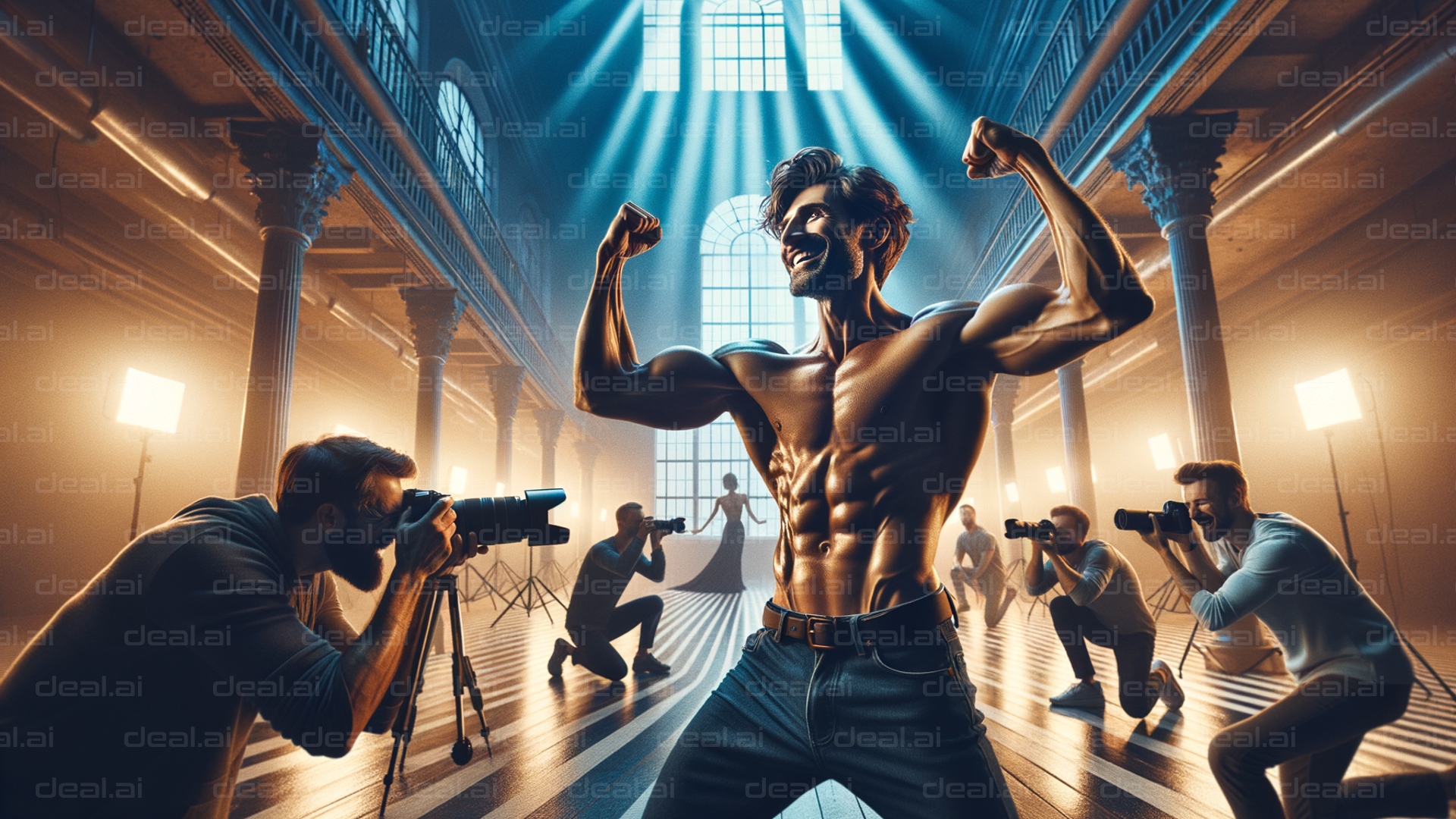 "Fitness Star in Photo Shoot Spotlight"