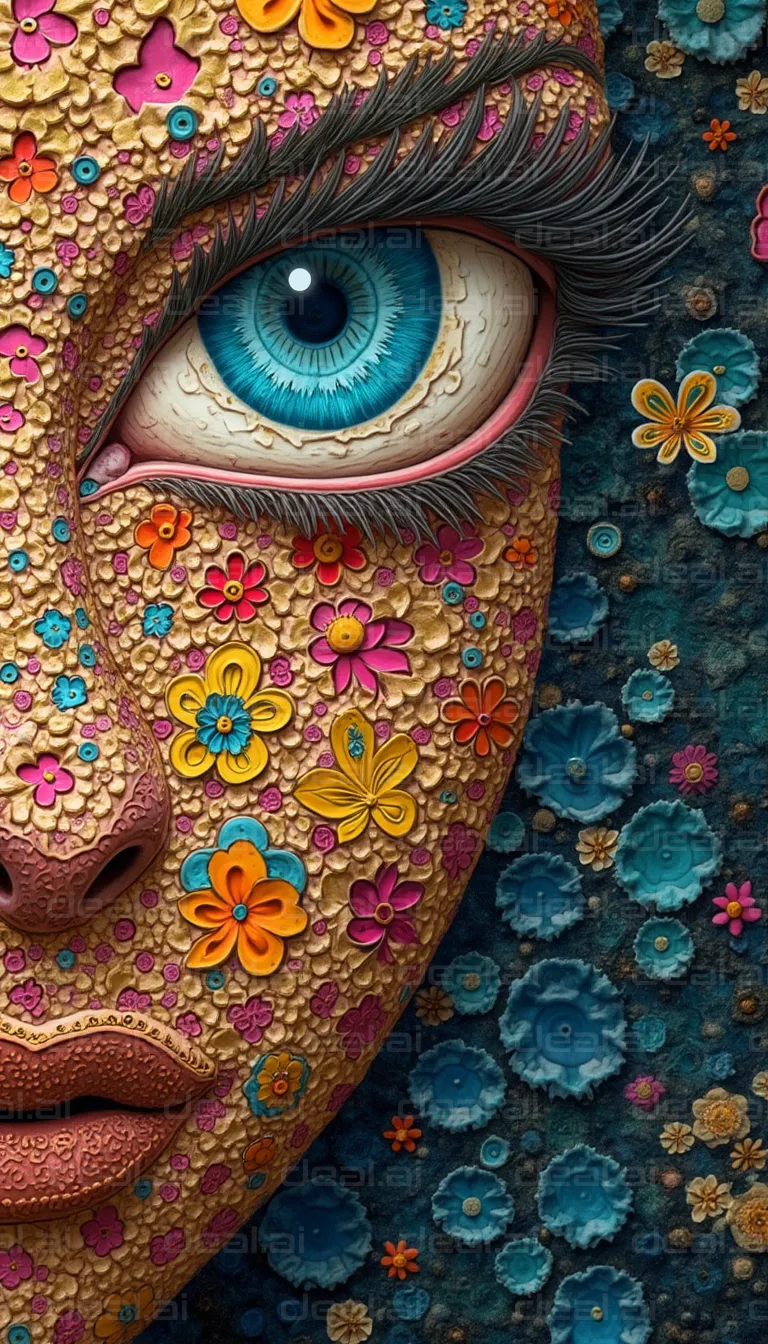 Floral Fantasy Eye Art