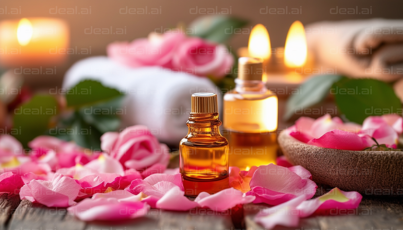 "Relaxing Spa with Flower Petals"