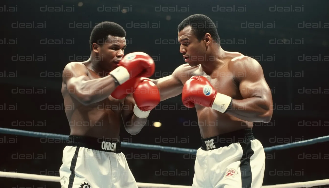 Intense Boxing Match Showdown