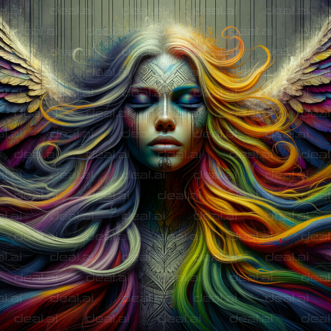 "Vibrant Angelic Serenity"