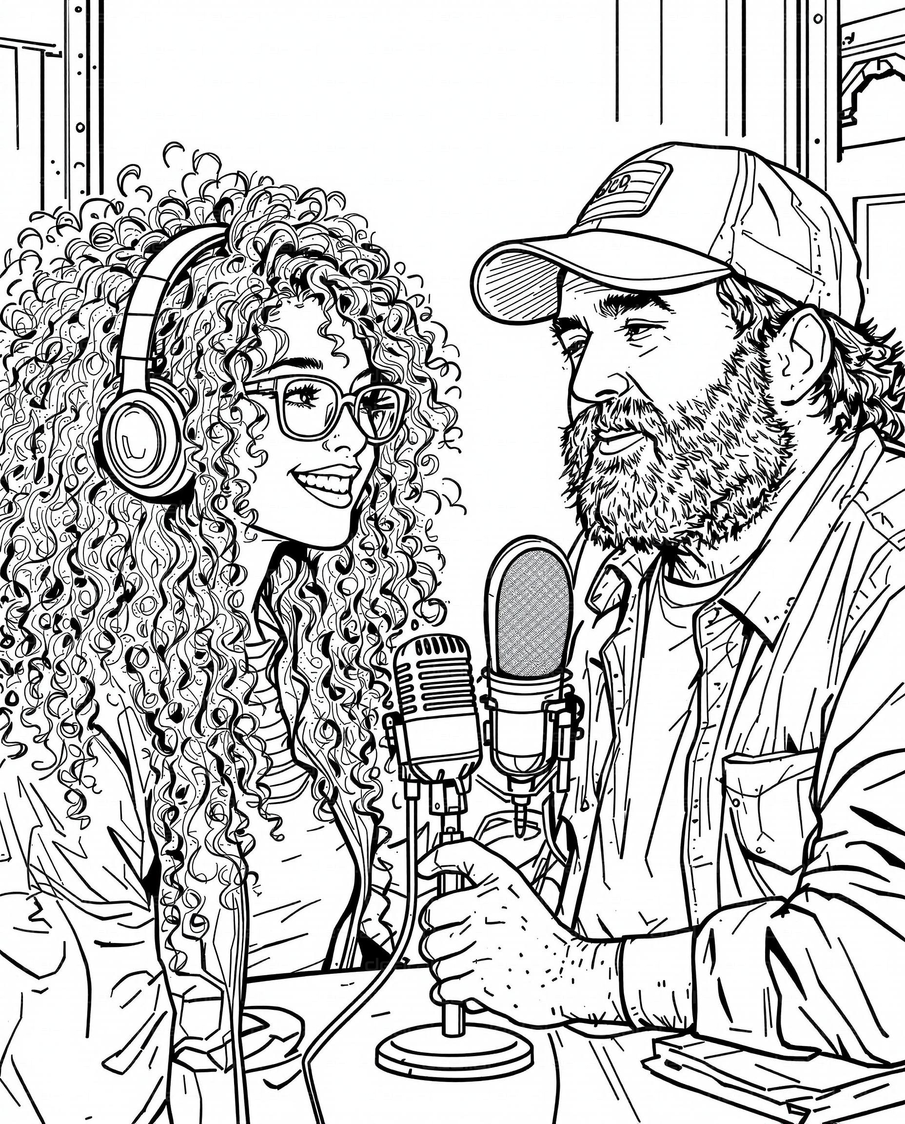 Podcast Conversation Illustration