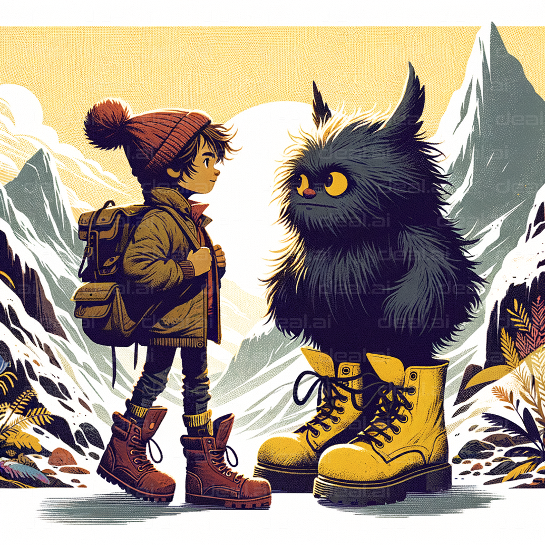 Adventurer Meets Furry Friend