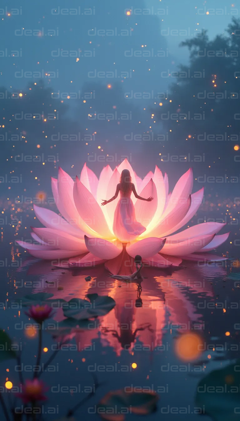 "Enchanting Lotus Blossom Night"