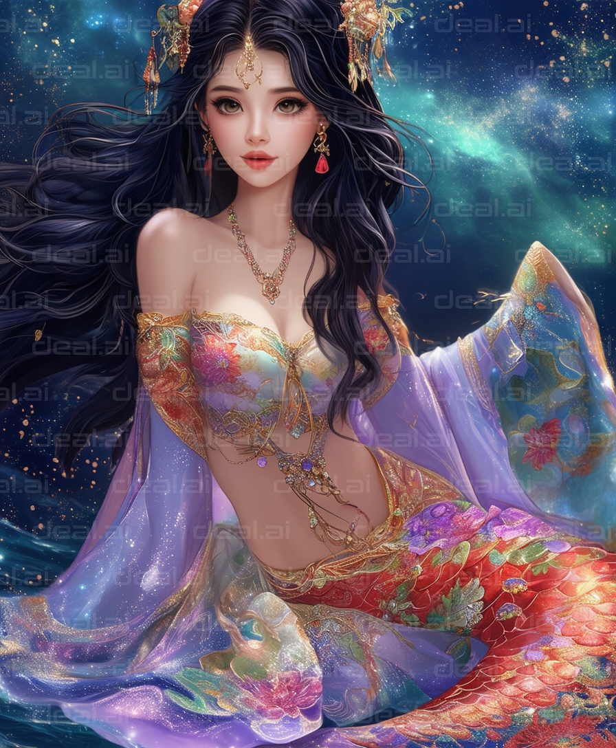"Enchanting Space Mermaid"