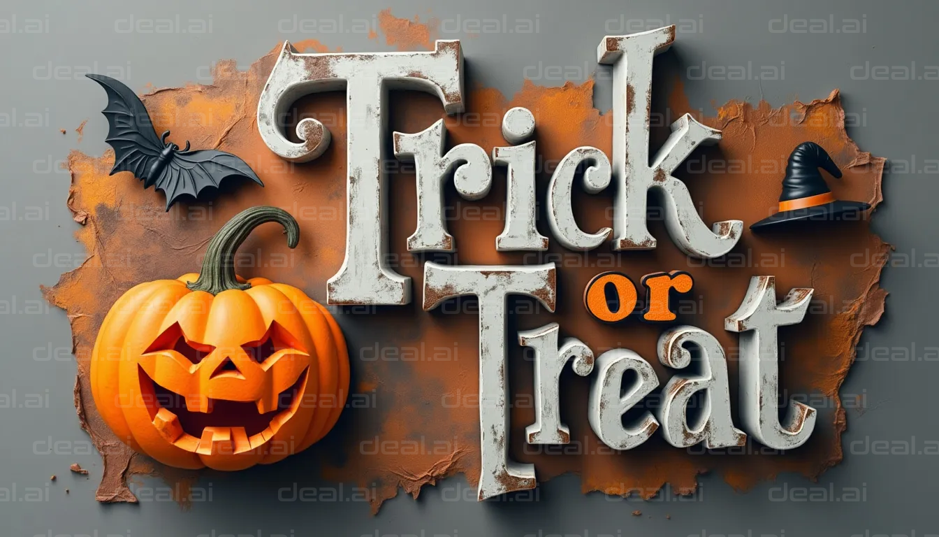 "Trick or Treat Halloween Art"