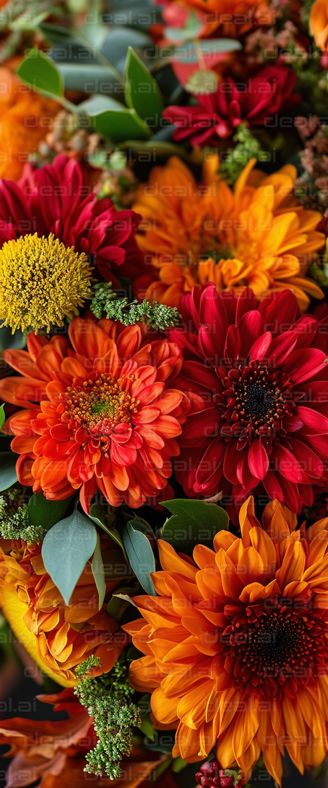 Vibrant Autumn Flowers Bouquet