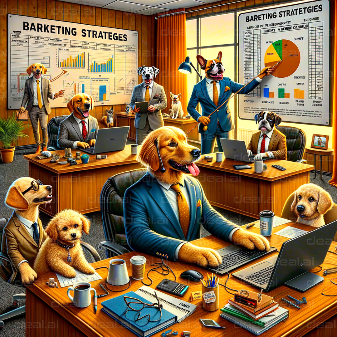 "Barketing Team at Work"