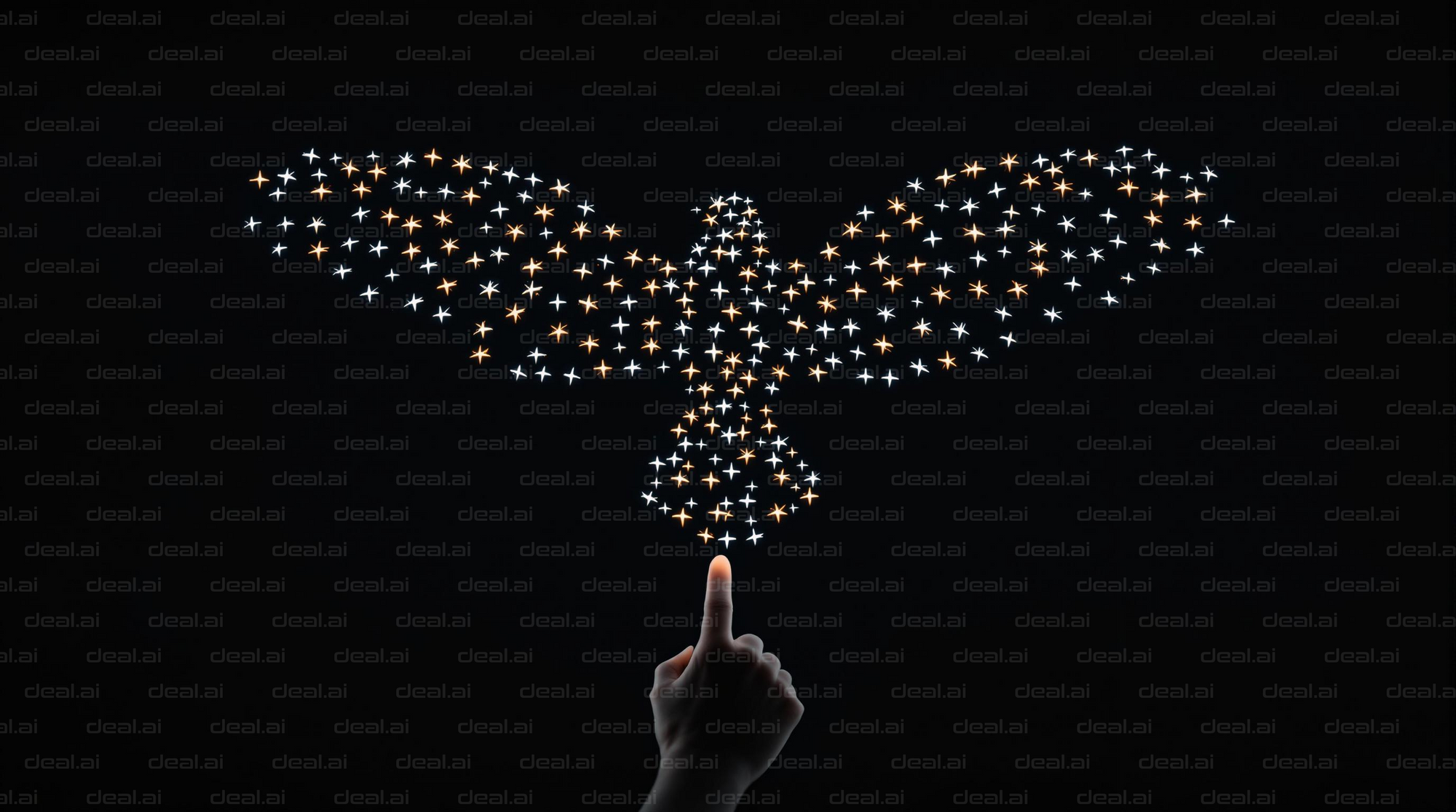 "Illuminated Bird of Stars"