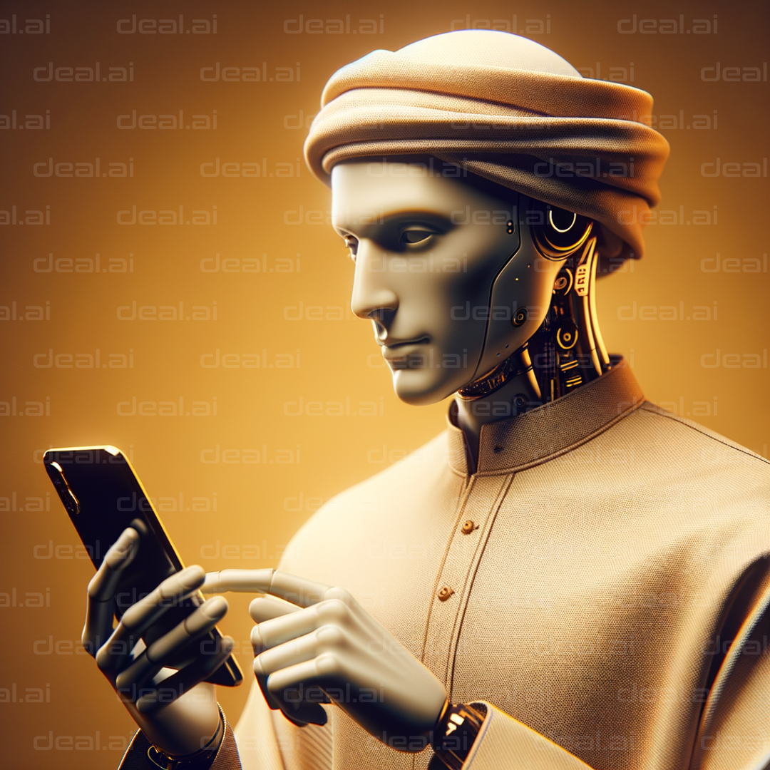 "Futuristic Robot in Traditional Attire"