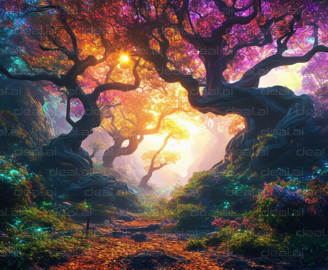 Enchanted Forest at Sunrise