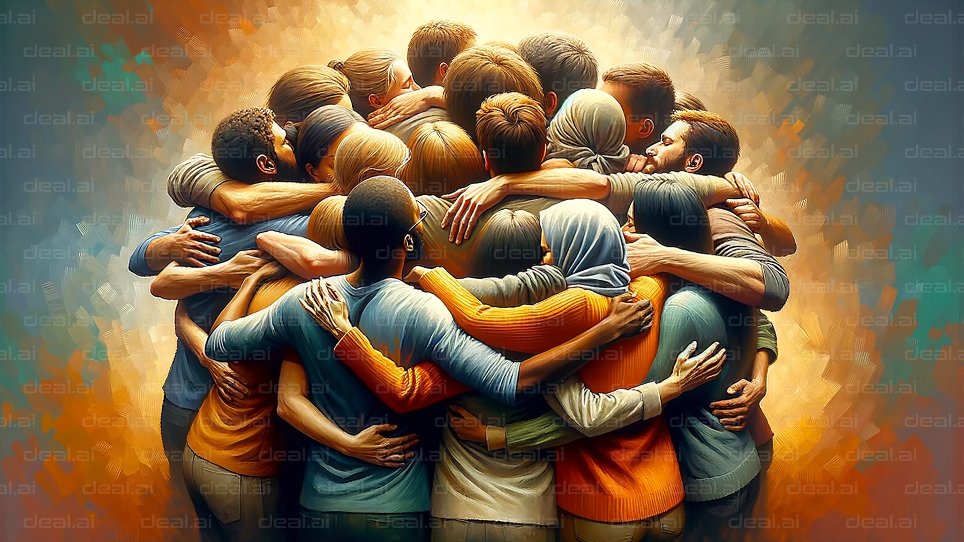 "Unity in Diversity: Group Hug"