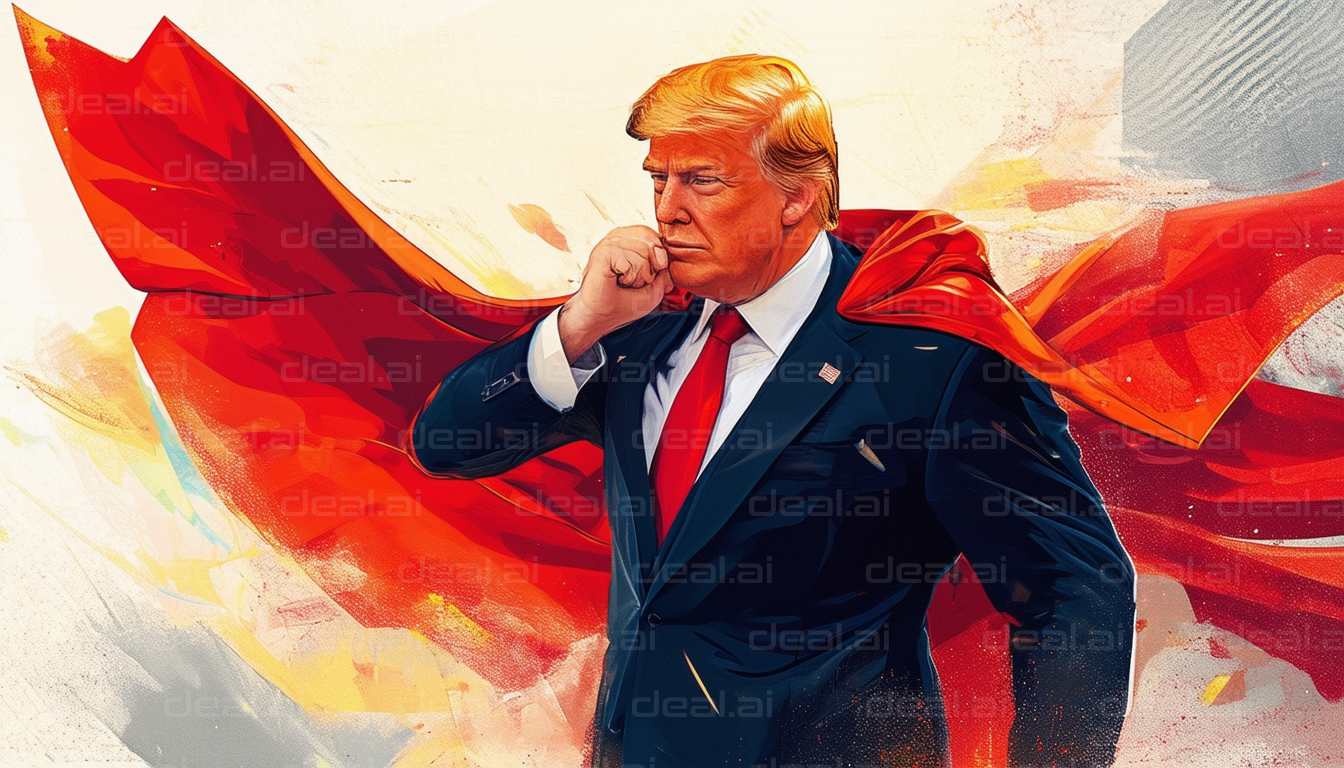 Superhero in a Suit and Cape