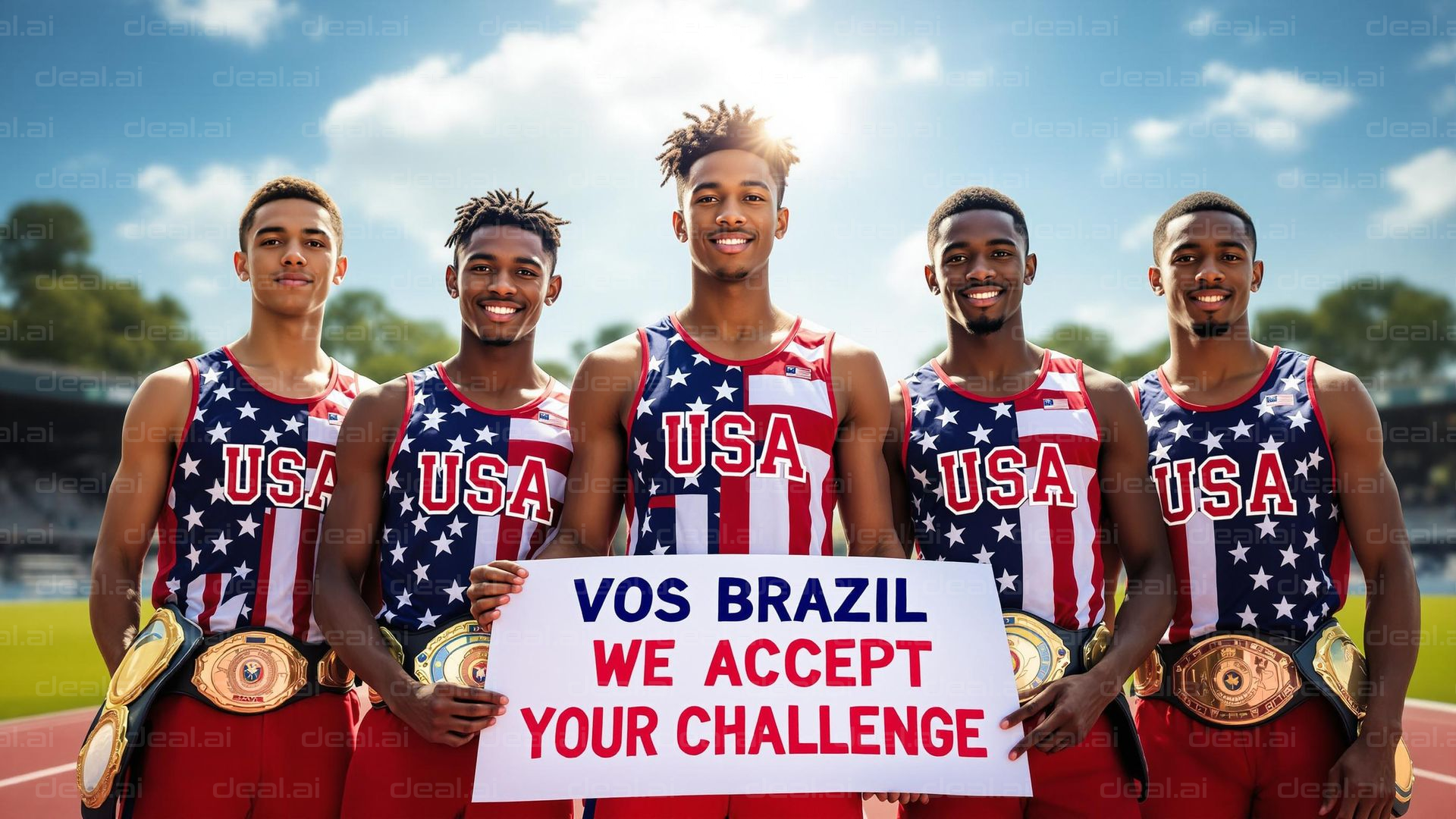 USA Athletes Accept Brazil's Challenge