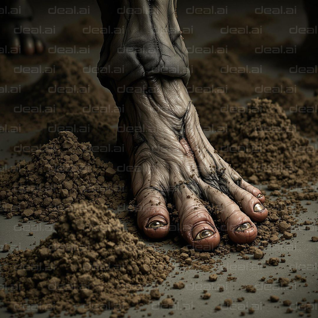"Surreal Eyes on Toes"
