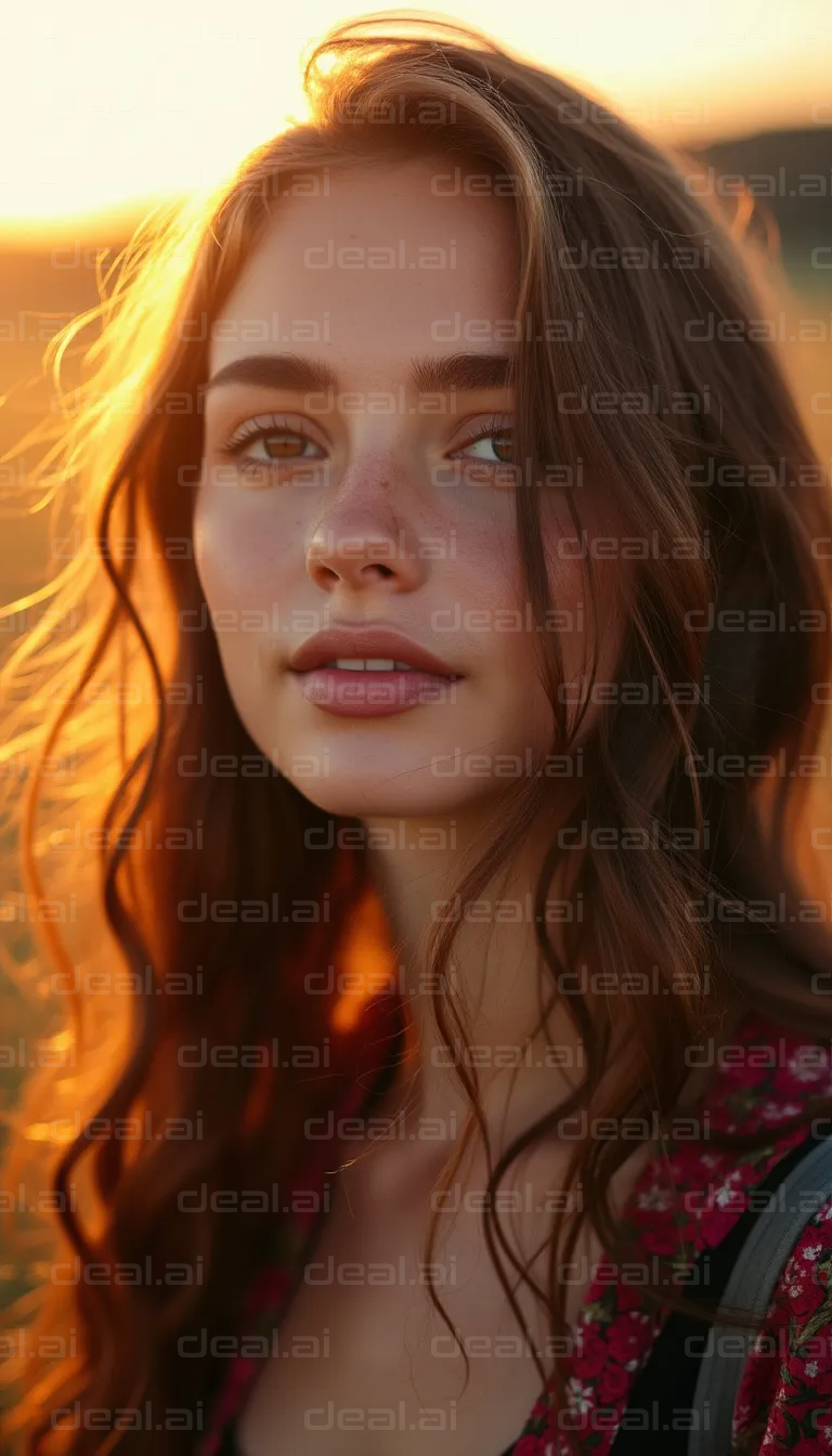 Sunset Serenity Portrait