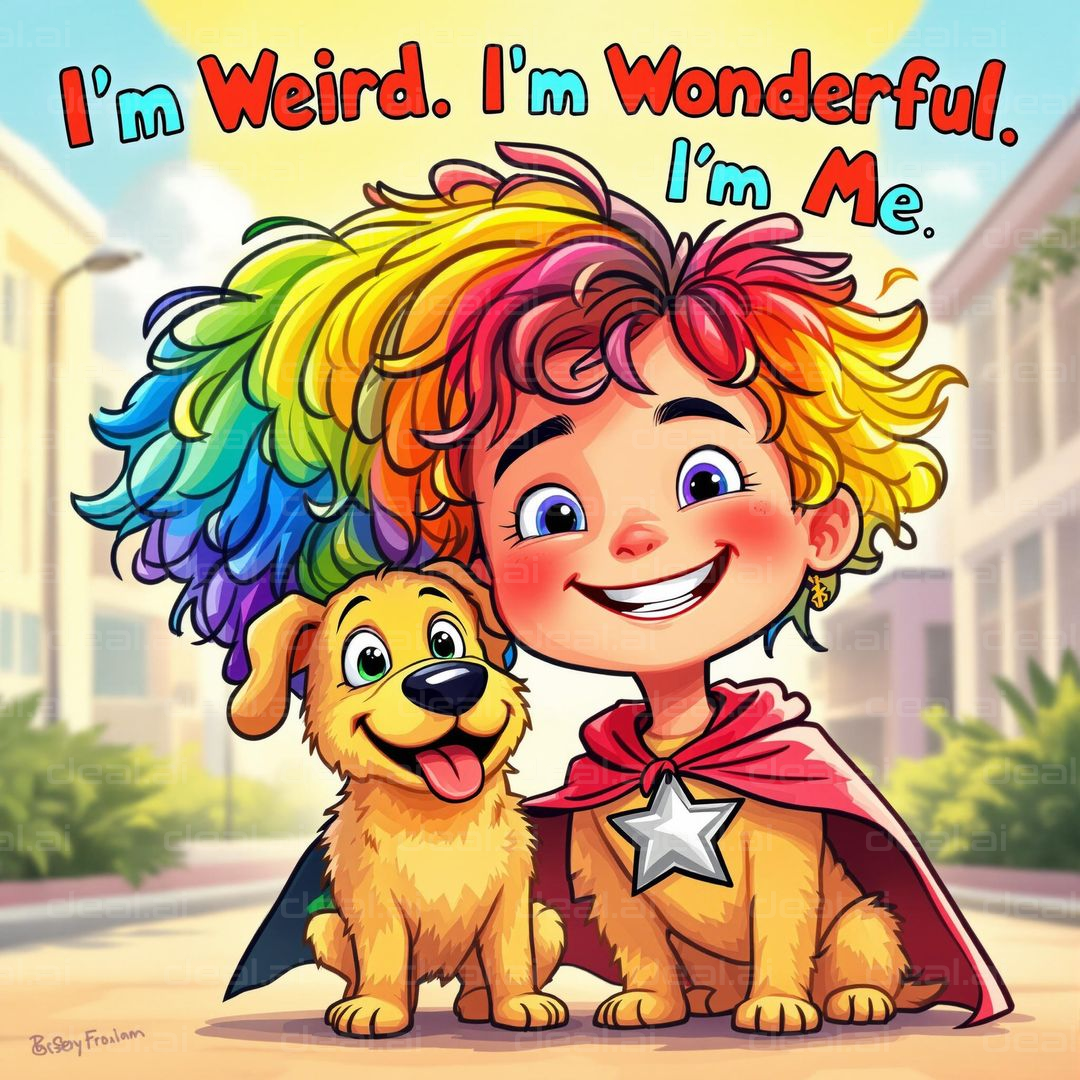 Rainbow Hair, Happy Pair!