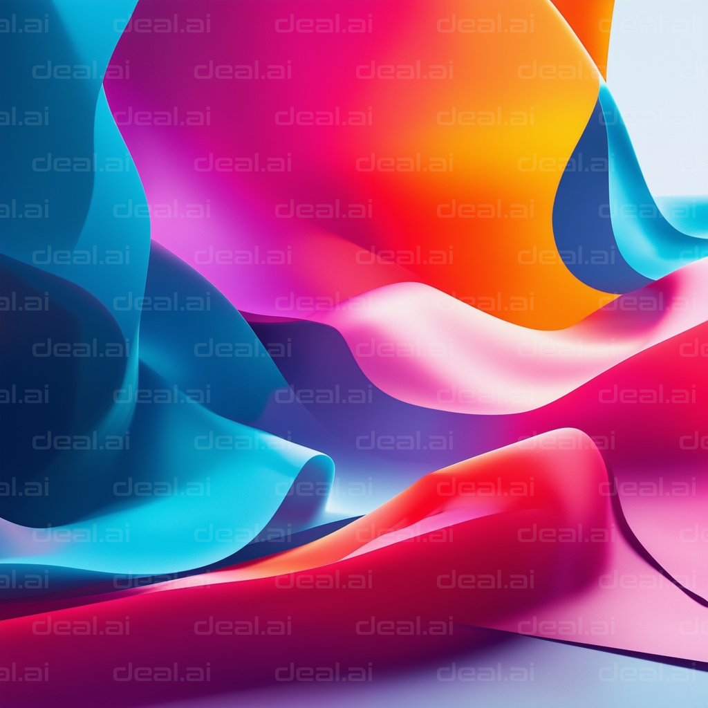 "Vibrant Abstract Colorful Waves"