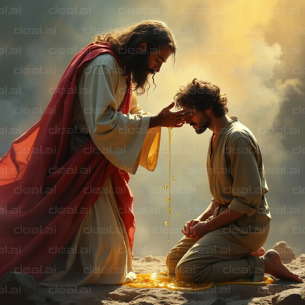 Anointing Ceremony in Golden Light