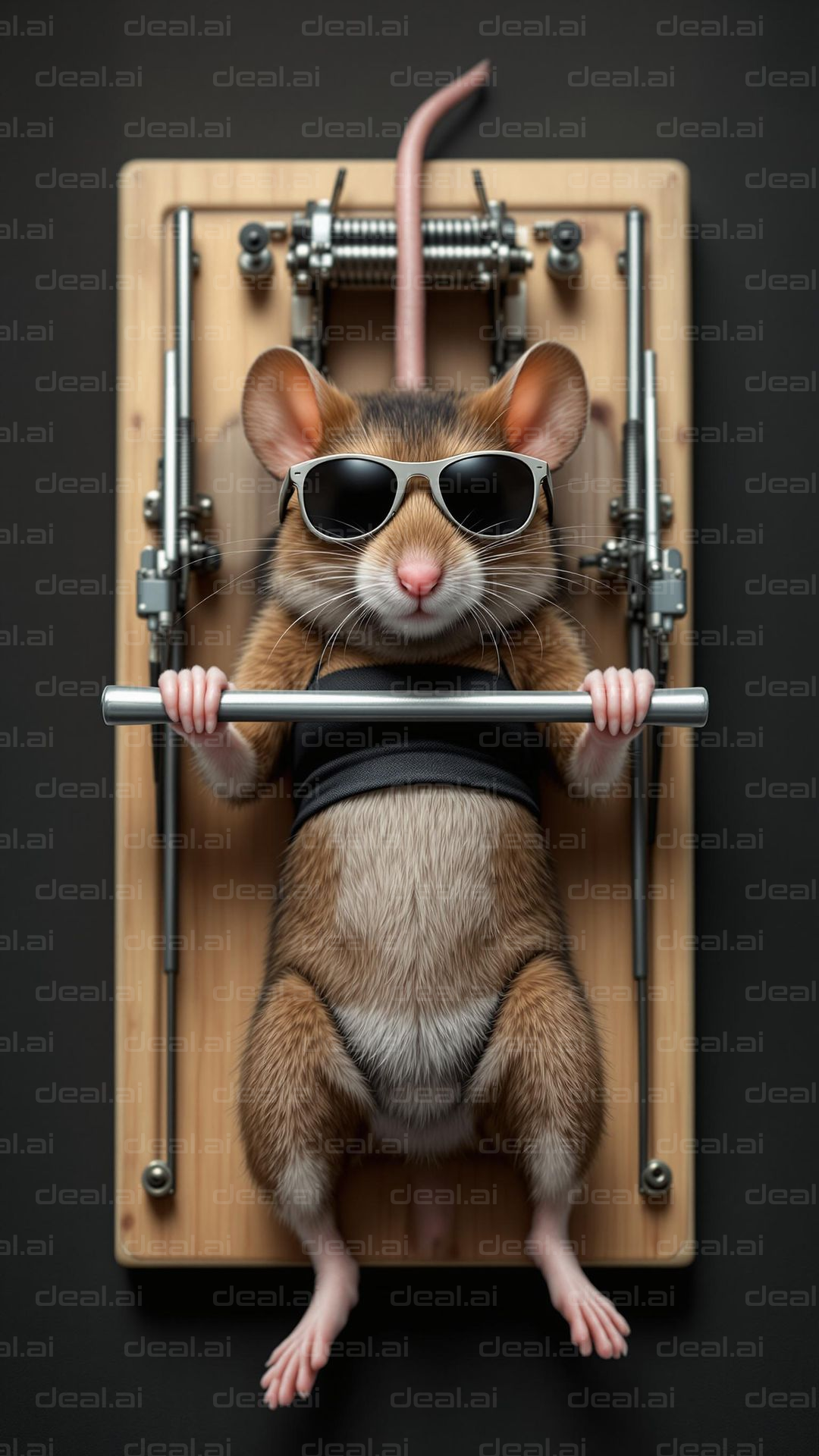 Cool Mouse Bench Pressing