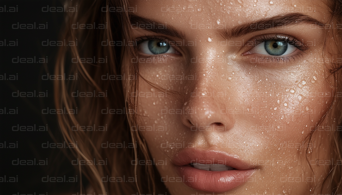 Moisture on Skin: A Close-Up View