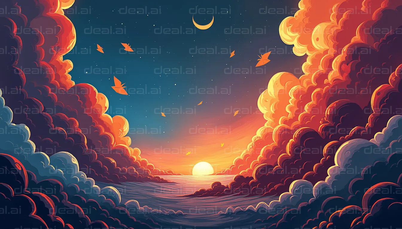 Dreamscape Sunset Scene