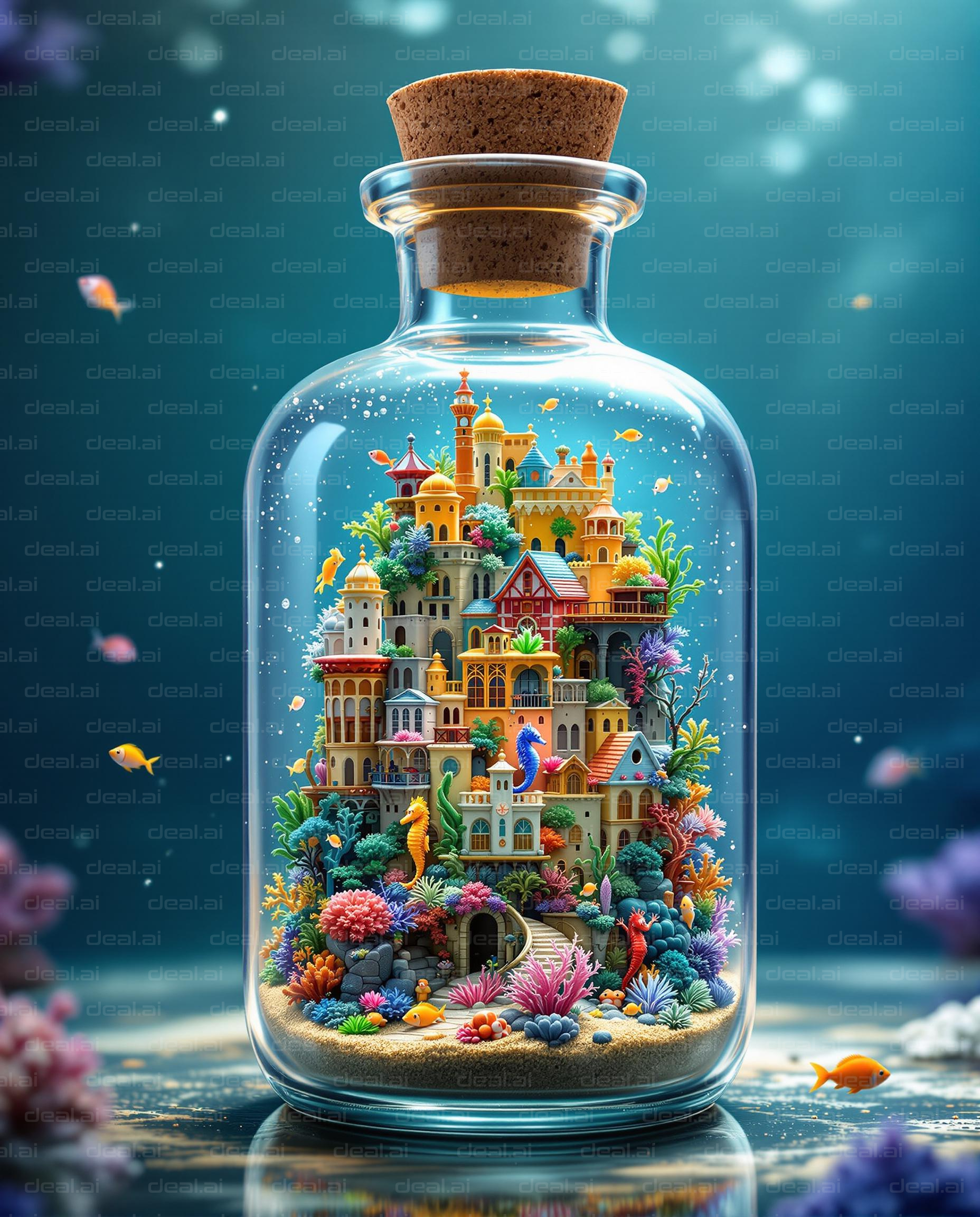 Undersea City in a Bottle