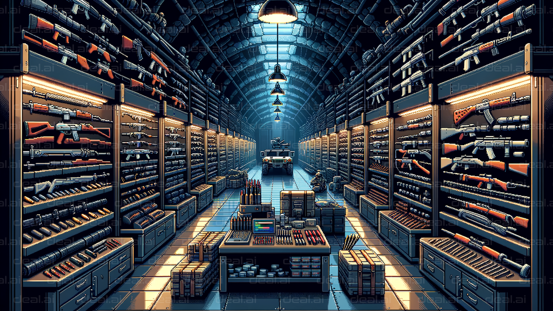 Epic Pixel Art Armory Hall