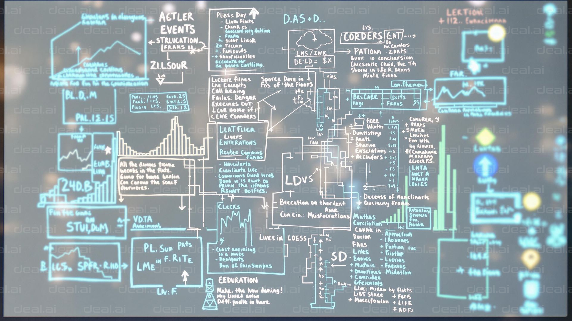 Complex Data Flow Diagram