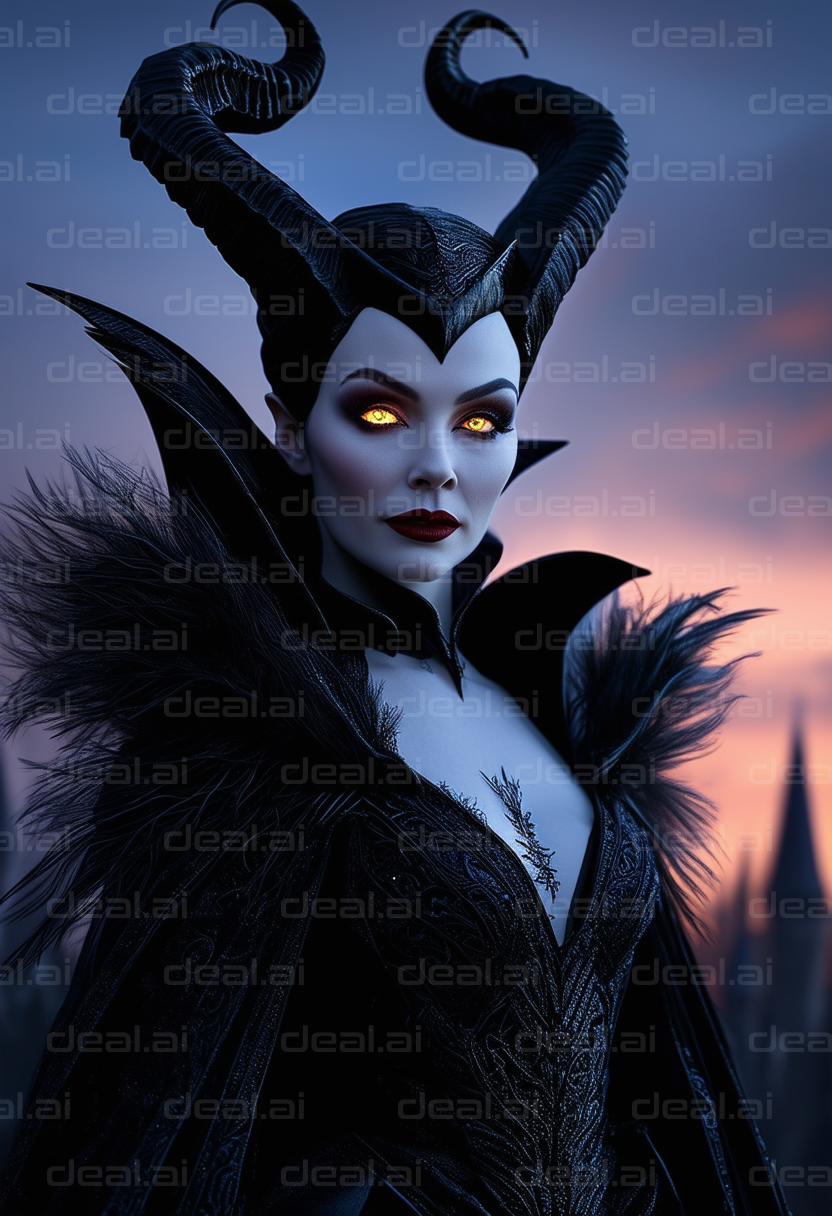 Enigmatic Sorceress at Twilight