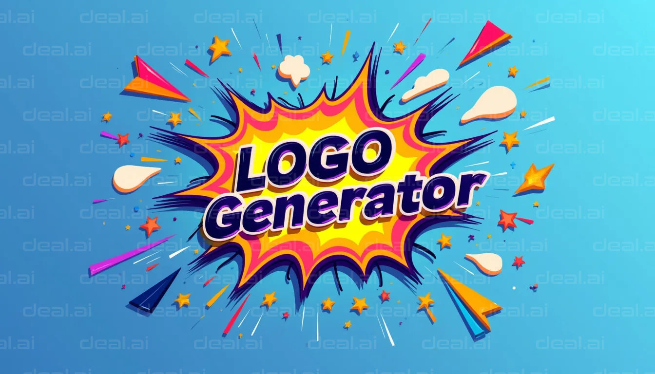 "Vibrant Logo Generator Splash"