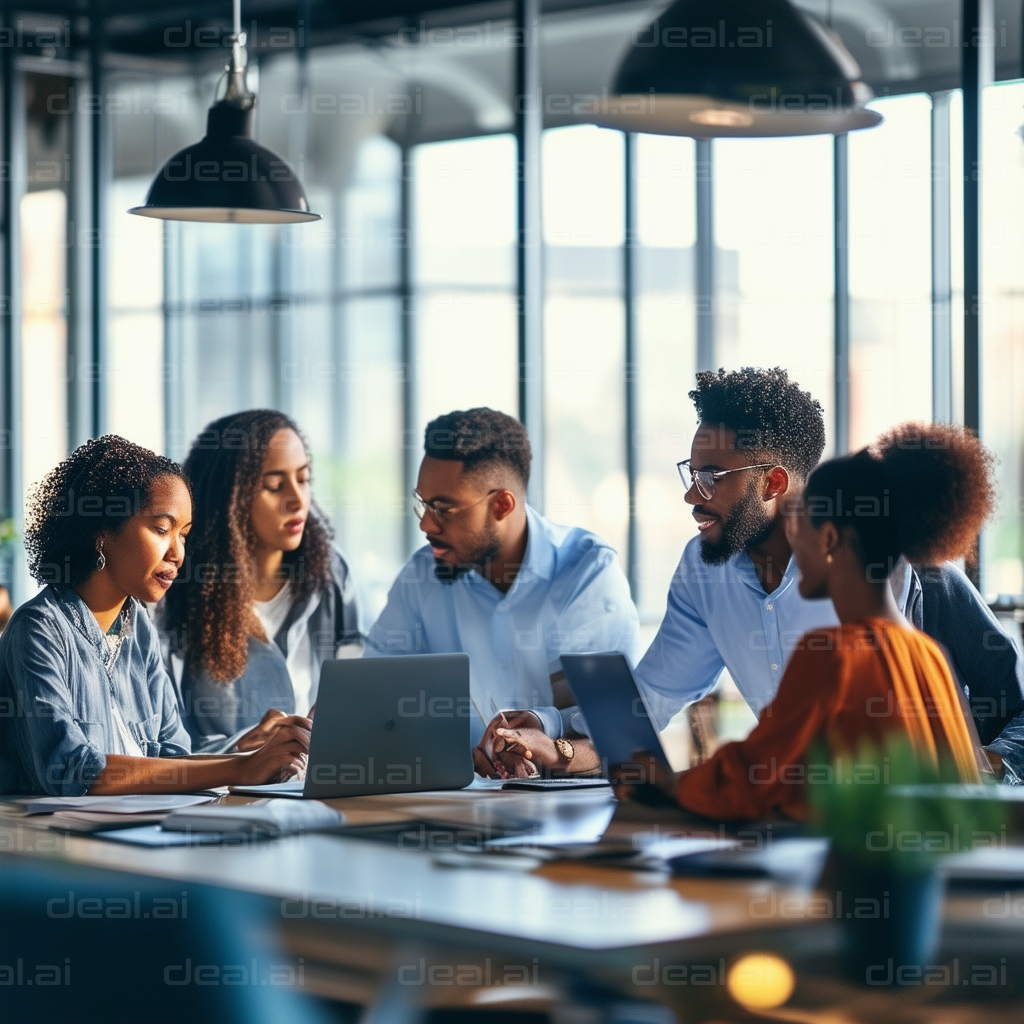 Team Collaboration in Modern Office