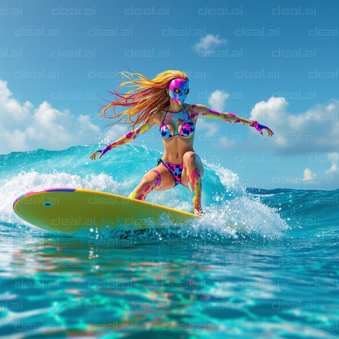 "Vibrant Surfing Adventure"