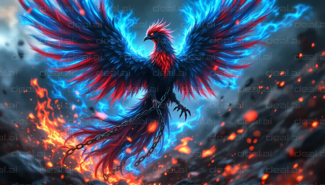 Fiery Phoenix in Chains