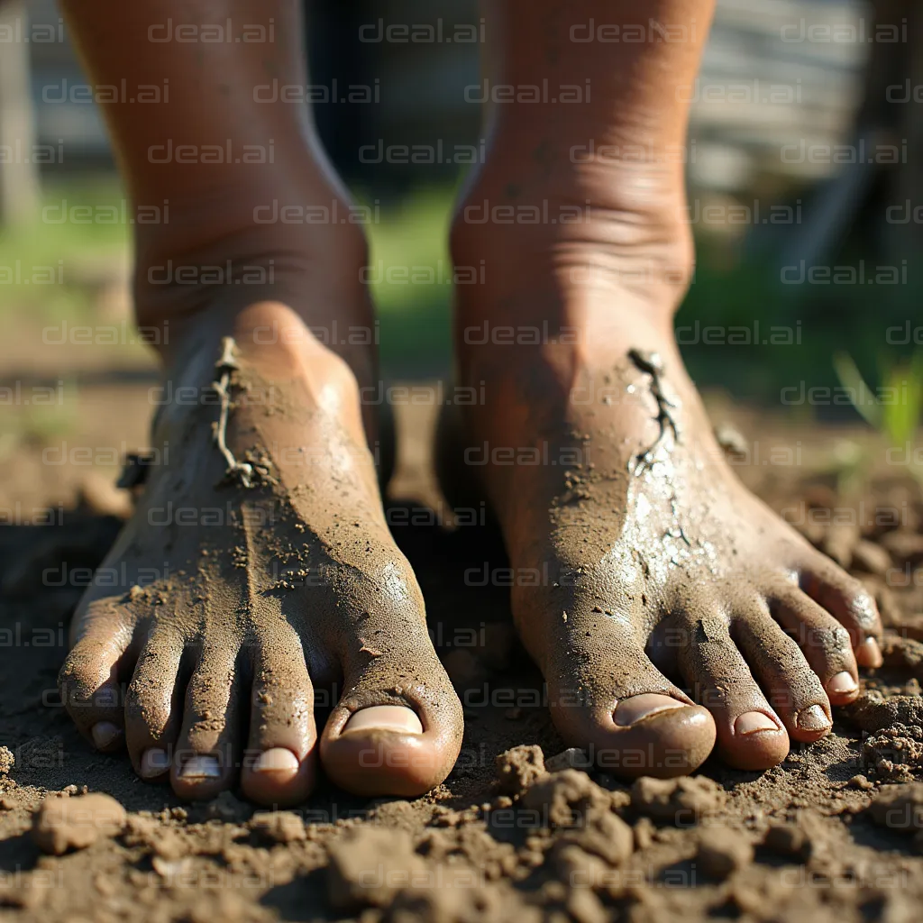 "Muddy Feet in the Garden"