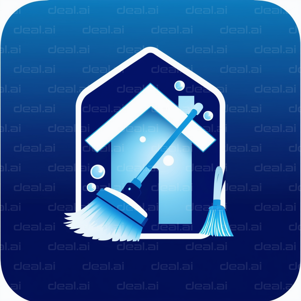 "Home Cleaning Service Icon"