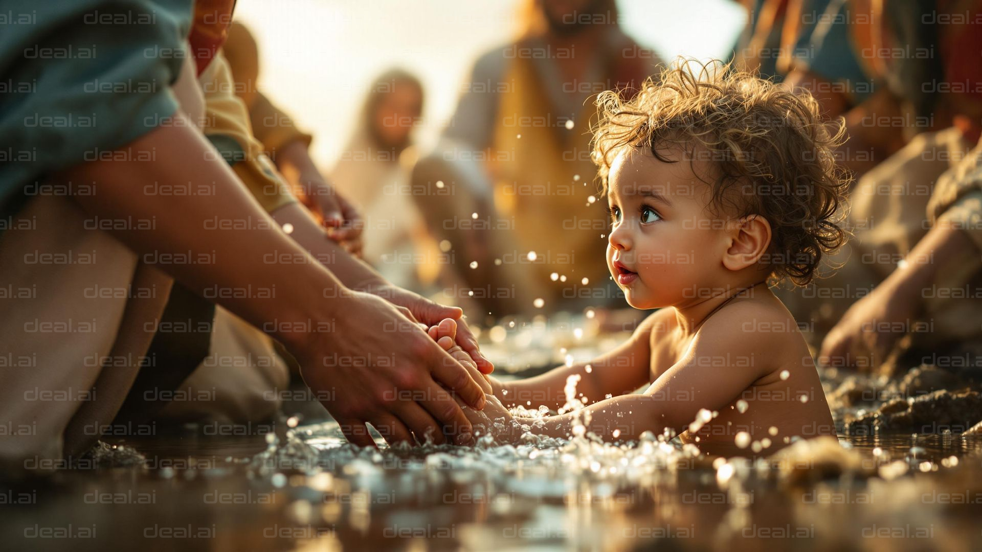 "Joyful Play in Water"