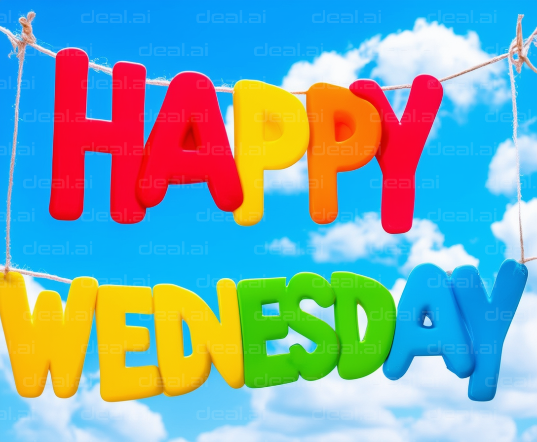 "Happy Wednesday in Bright Colors"