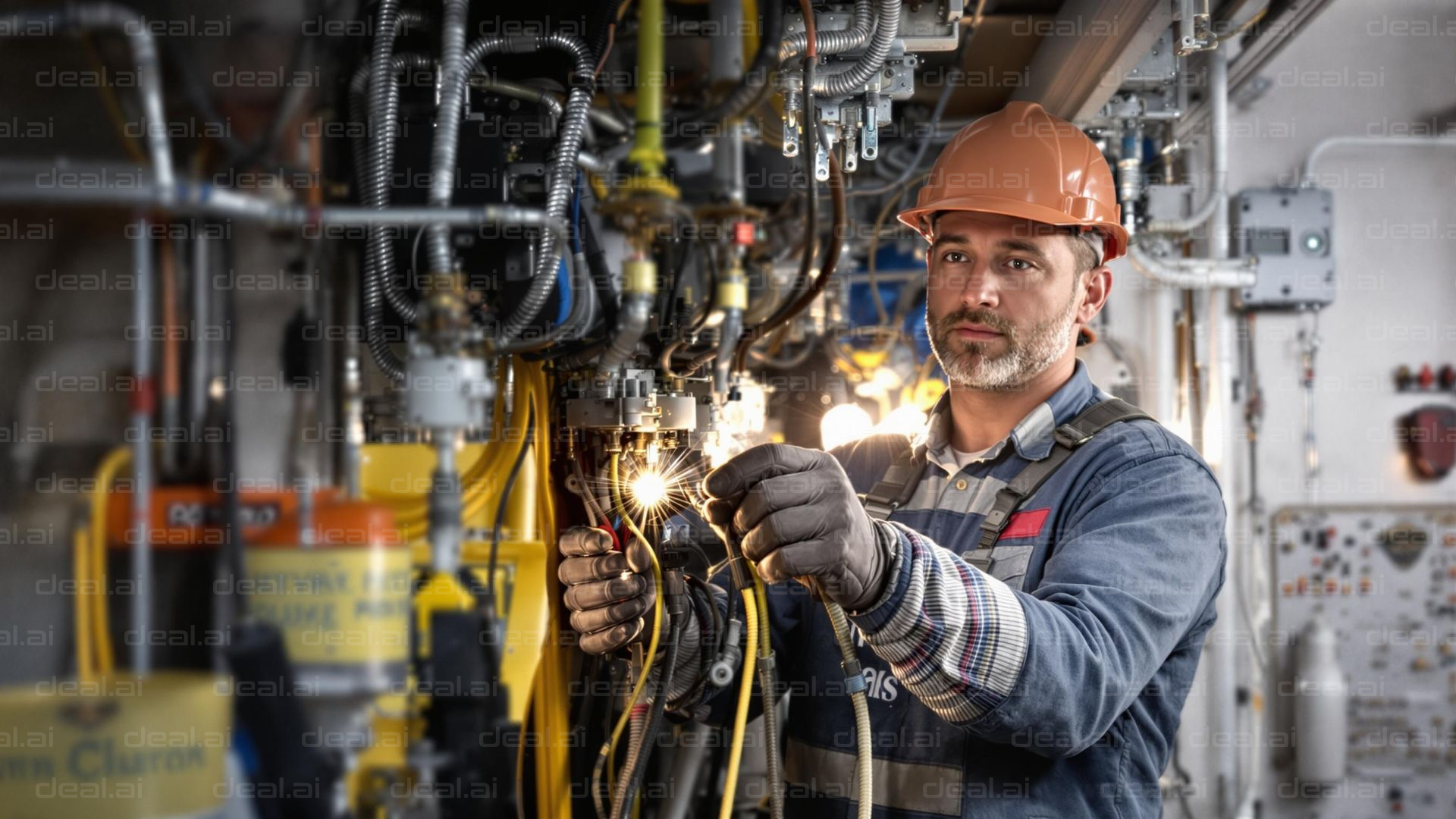 Technician at Work in Factory