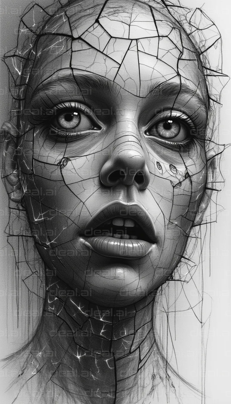 "Cracked Porcelain Face"