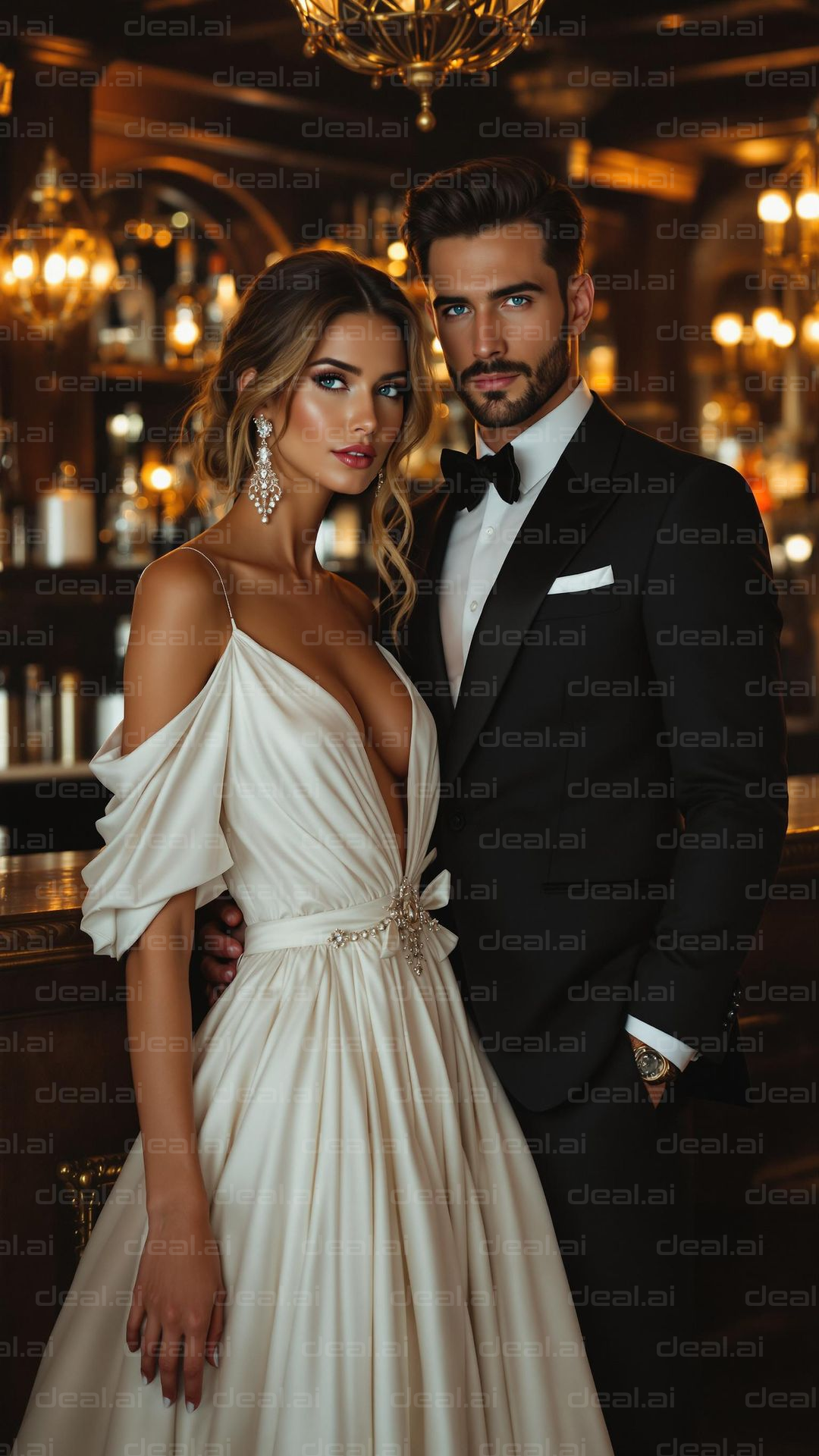 Elegant Couple in Formal Attire