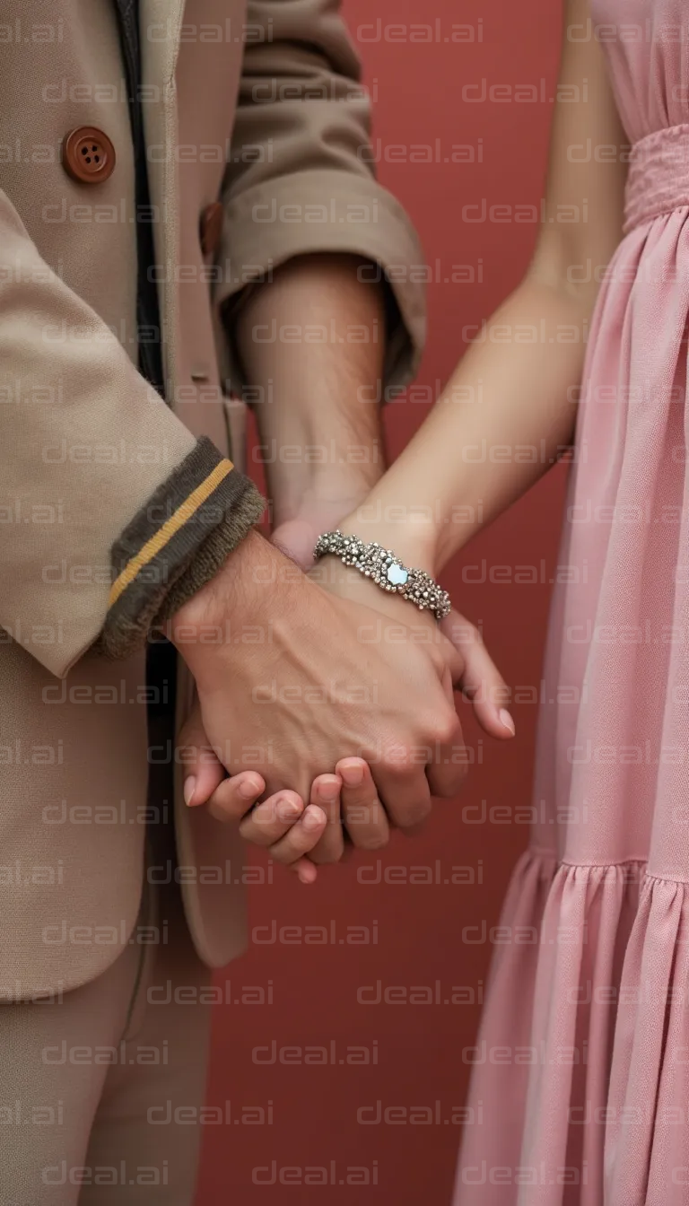 Elegant Hands Entwined