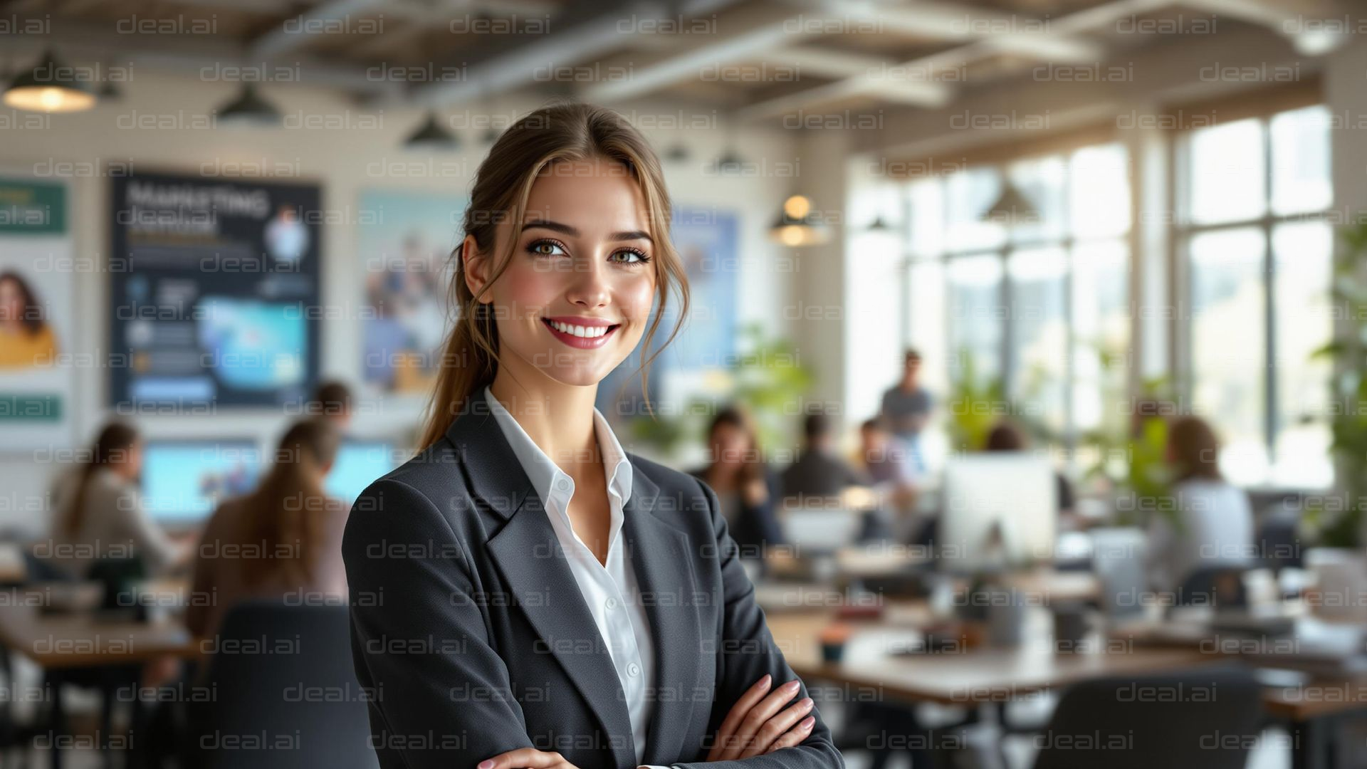 Confident Business Leader at Work