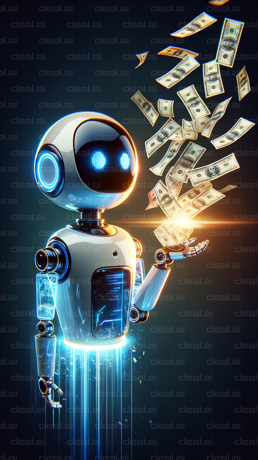 Robot Making Money Magic