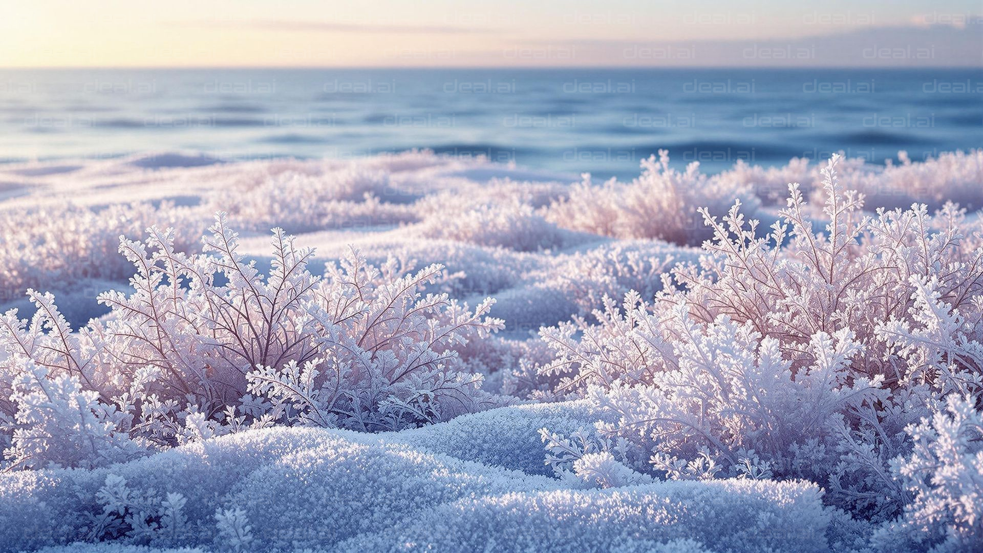 Frosty Ocean Morning Bliss