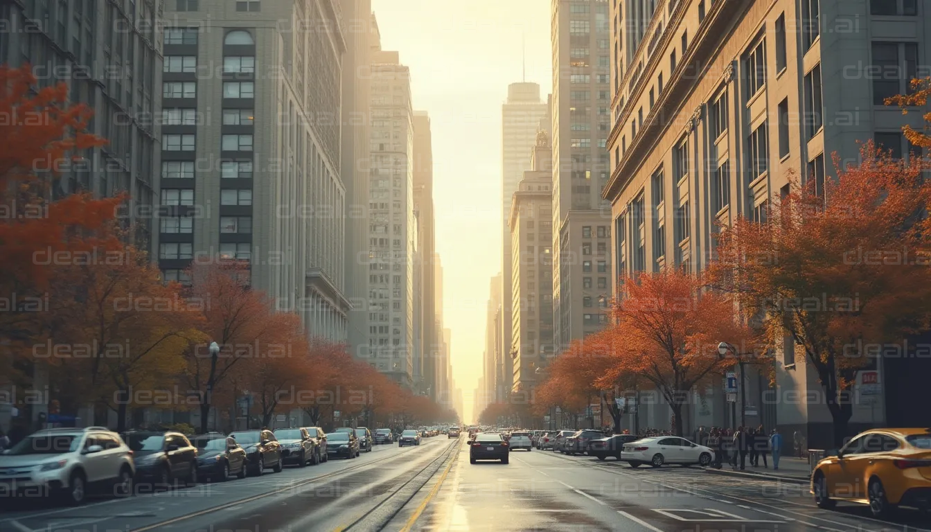 Autumn Morning in the City