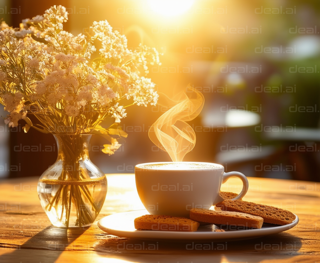 Morning Coffee and Biscuits in the Sun