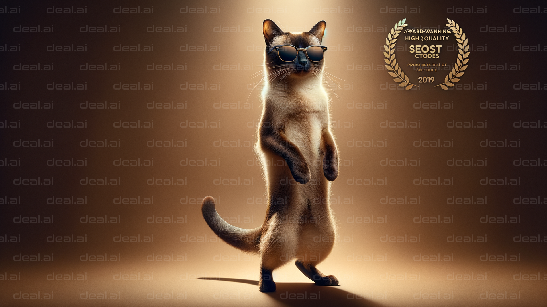 Cool Cat with Sunglasses Wins Award