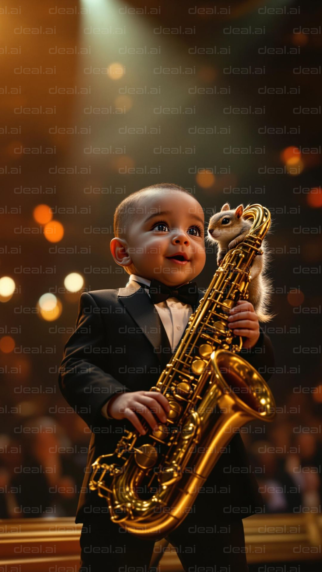 Baby Saxophonist & Squirrel Duo