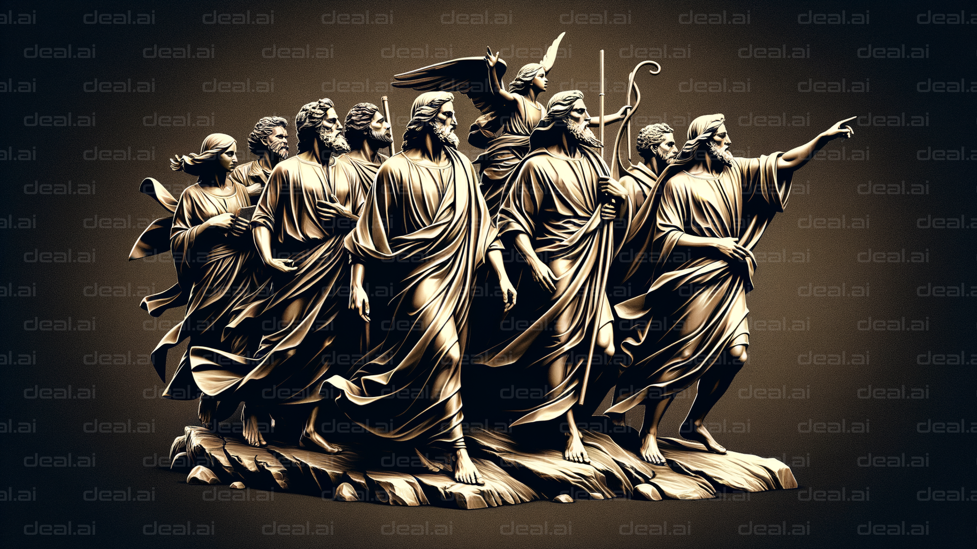 Ancient Figures in Motion